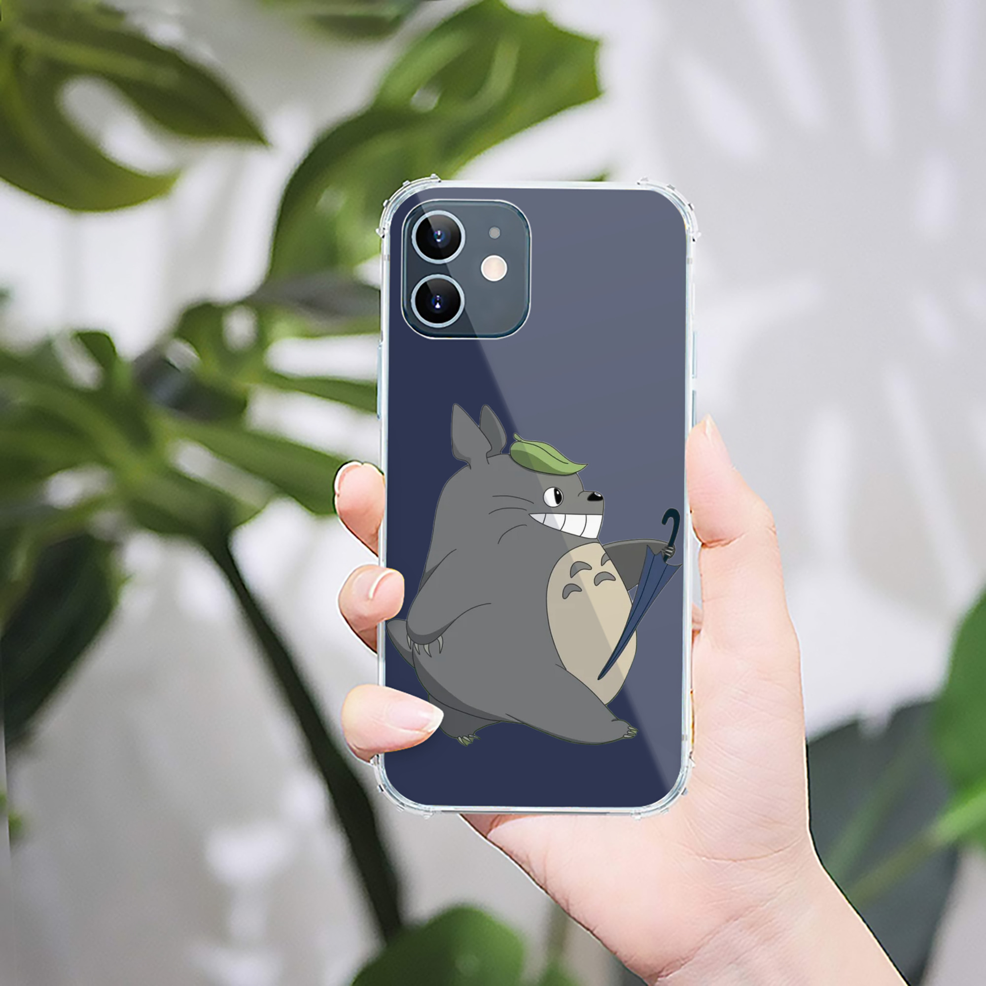 （画像用） となりのトトロ 草壁メイ 草壁サツキ My Neighbor Totoro Satsuki Kusakabe Mei Kusakabe 【iPhone 12シリーズ対応】透明スマホケース（クリアソフトケース）